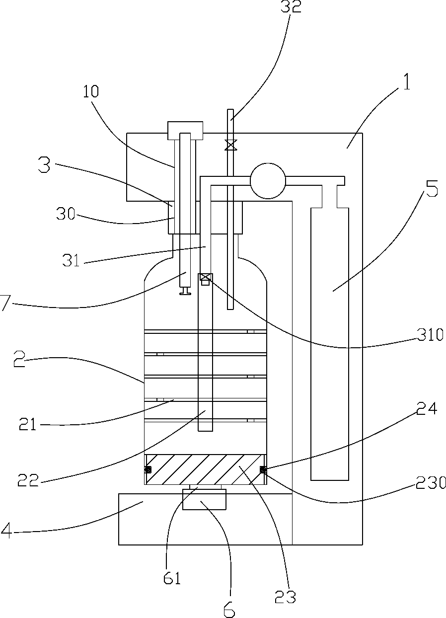 Soda water machine with concentrated juice powder spraying device