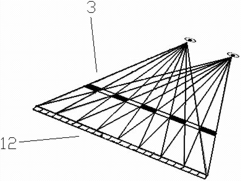 Glasses-free 3D projection system and its projection screen