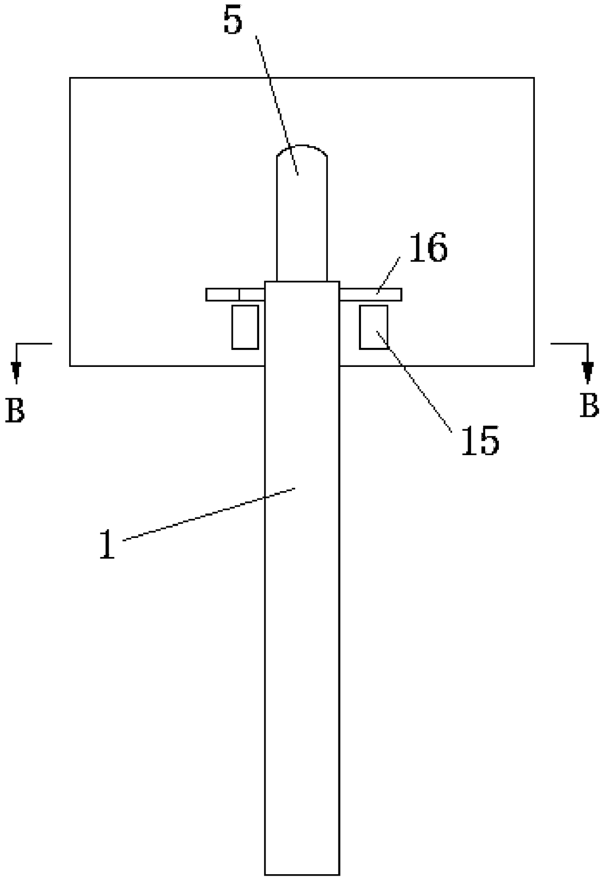 Turnover type basketball stand with clamped ball taken out conveniently and use method thereof