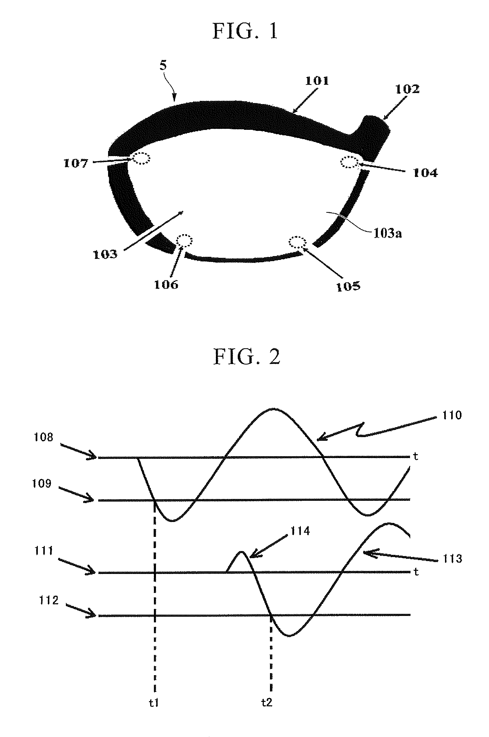 Hitting position detecting device, hitting position detecting method, and method of manufacturing hitting position detecting device