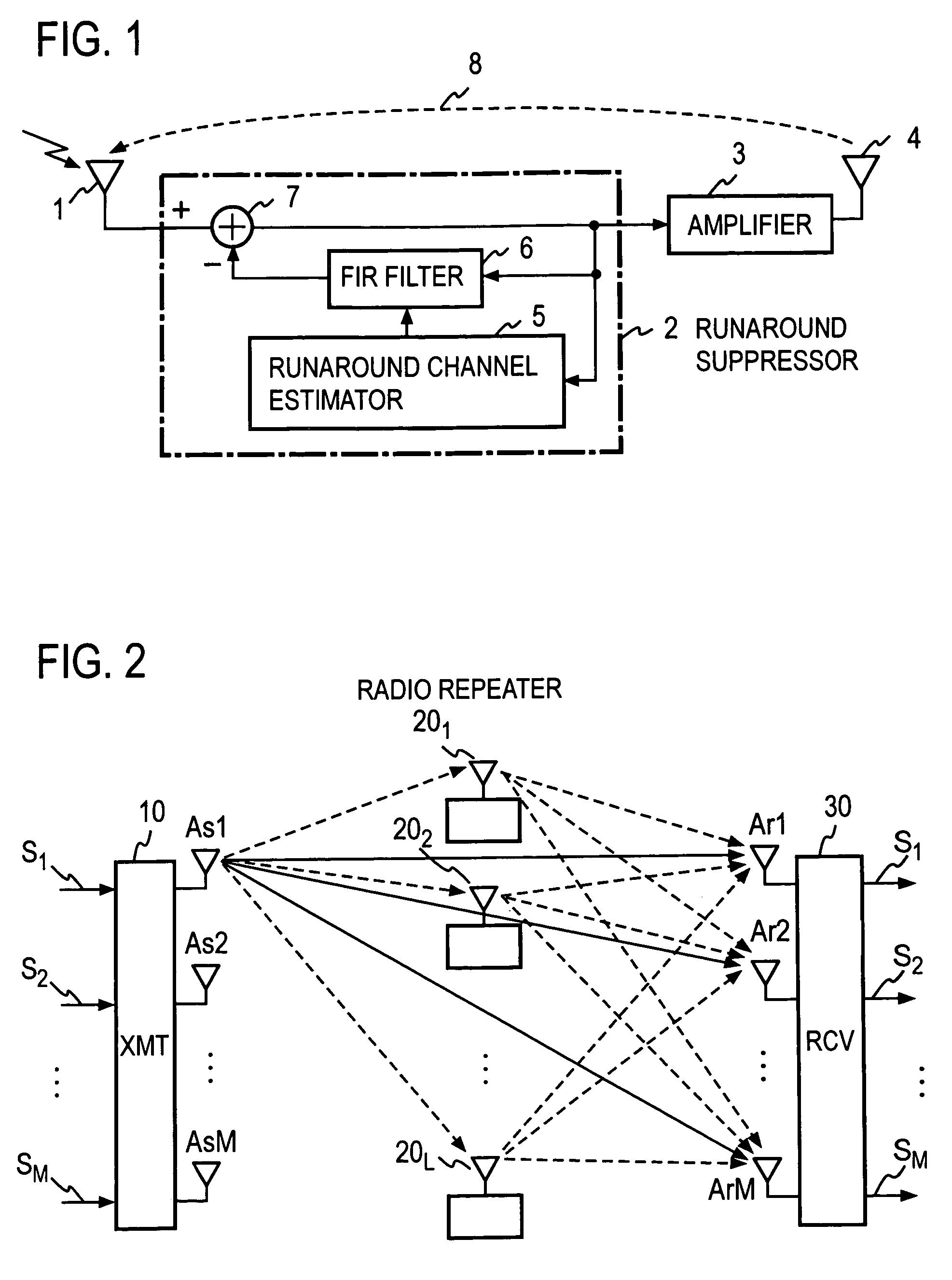 Radio repeater and radio relay transmission method