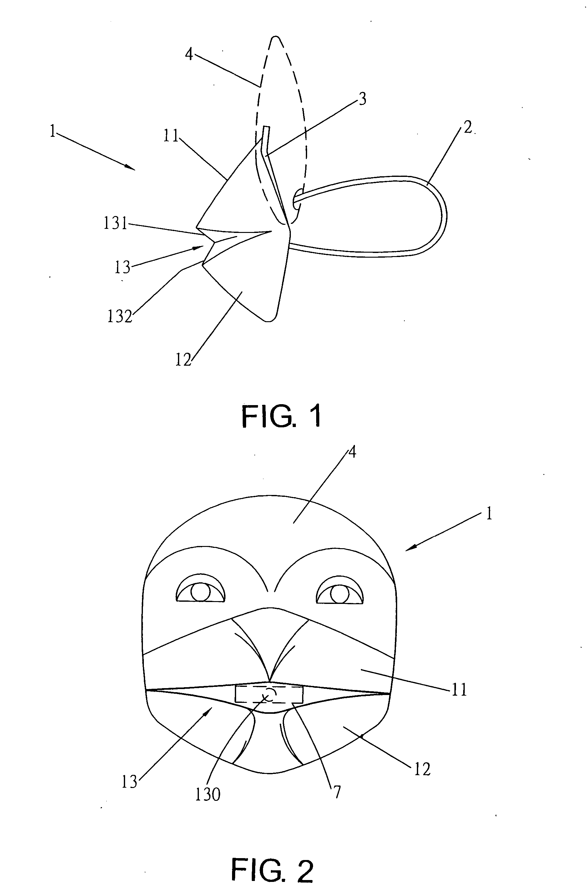 Amusing mask having composite formative variability function