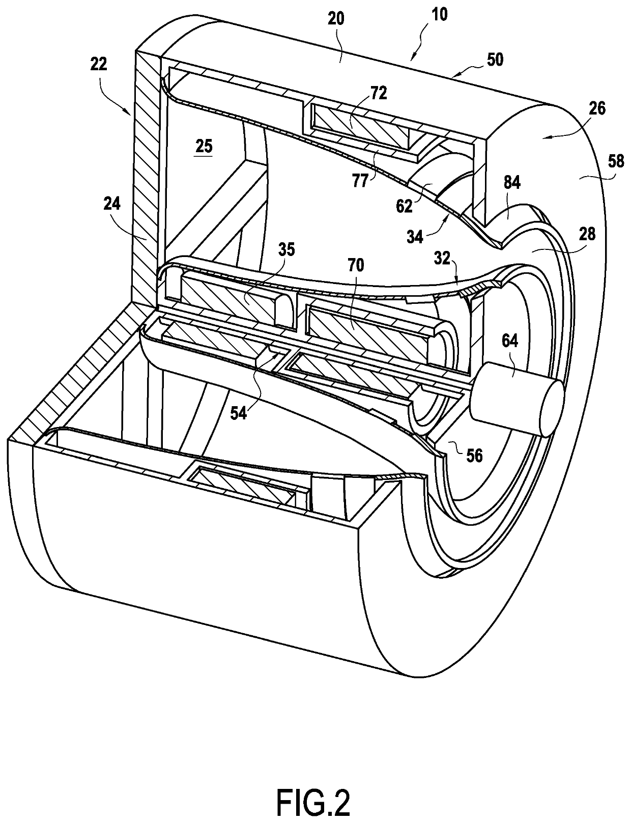 Hall-effect thruster usable at high altitude