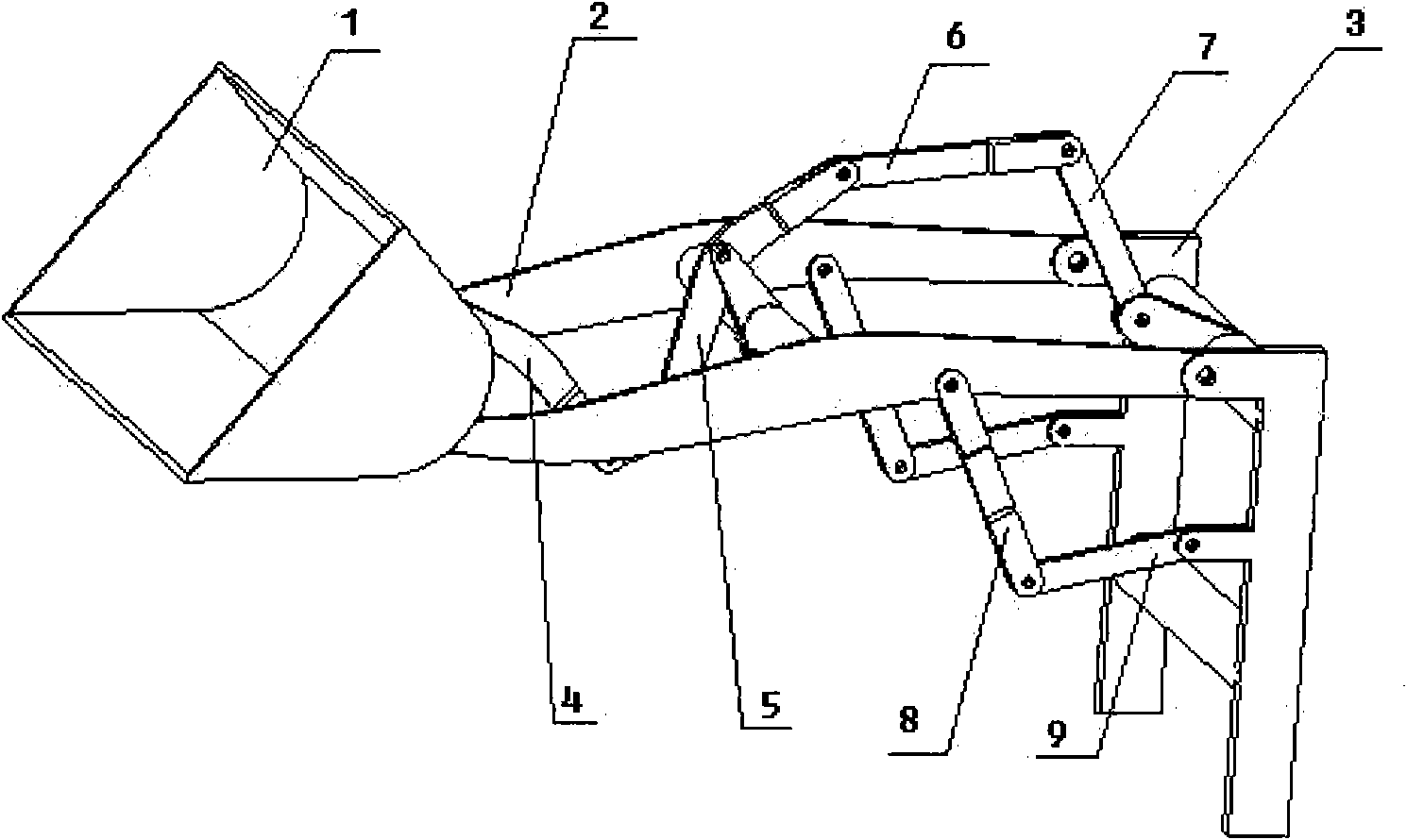 Mechanical two-degree-of-freedom controllable loading machine