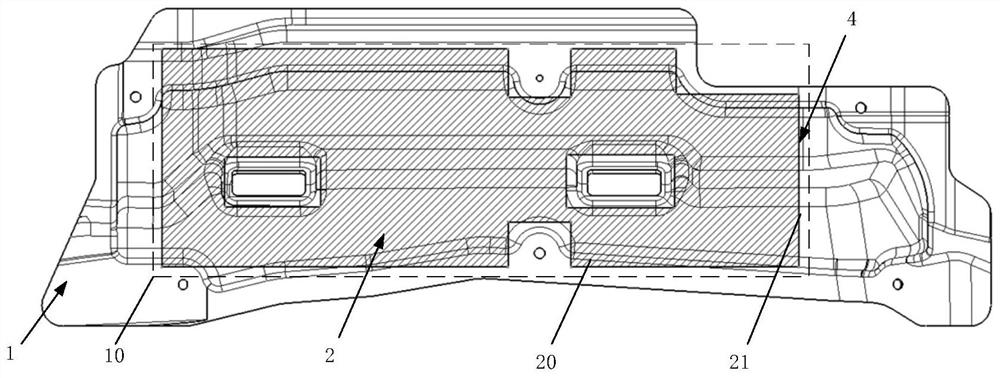 A sound-absorbing and heat-insulating pad for an automobile engine compartment