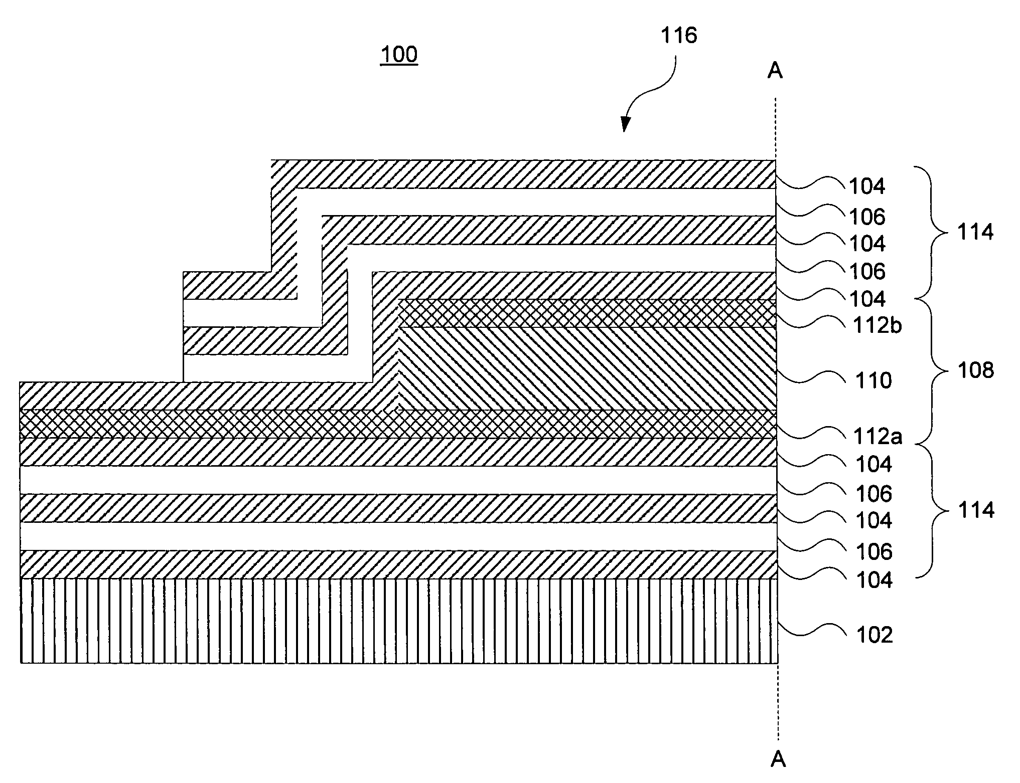 Integrated acoustic bandgap devices for energy confinement and methods of fabricating same