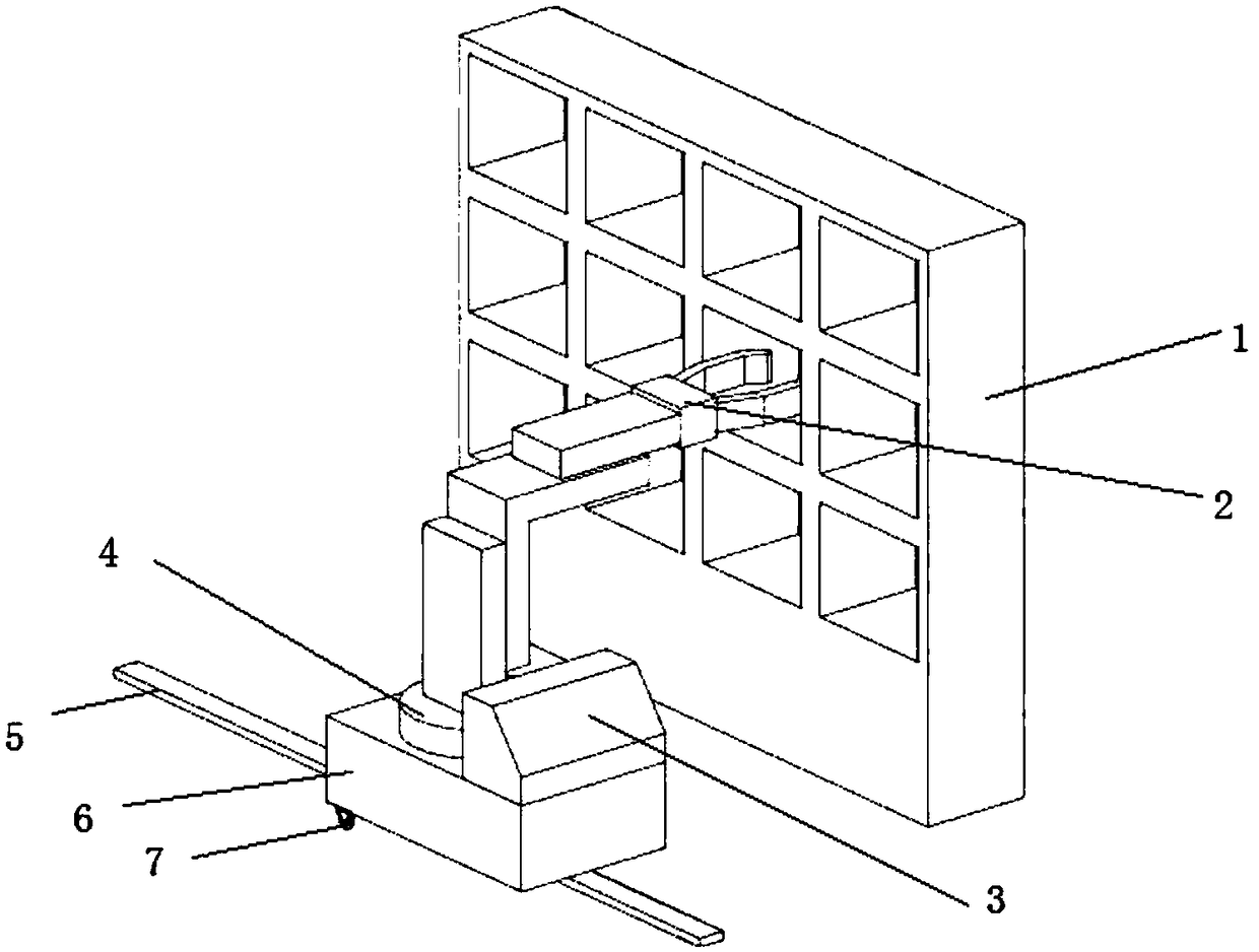 Self-service express item fetching trolley and self-service express item fetching control method thereof