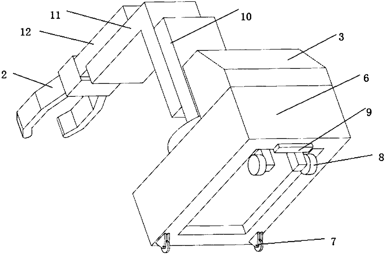 Self-service express item fetching trolley and self-service express item fetching control method thereof