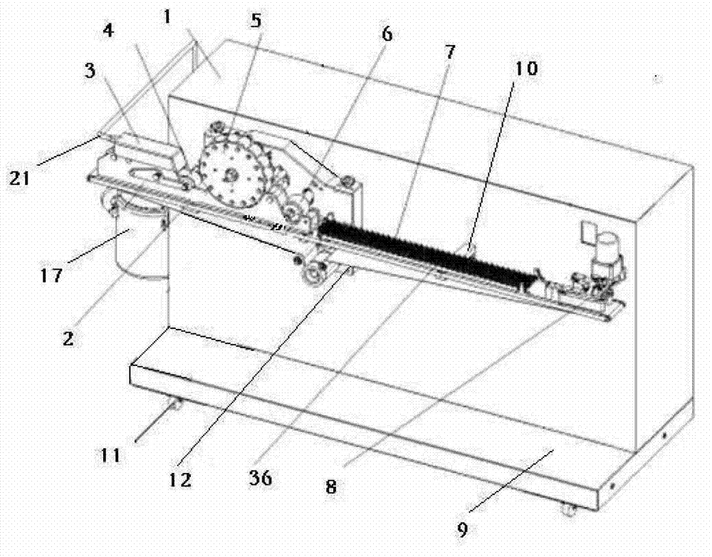 Multi-station crisp layer flattening and coiling forming machine