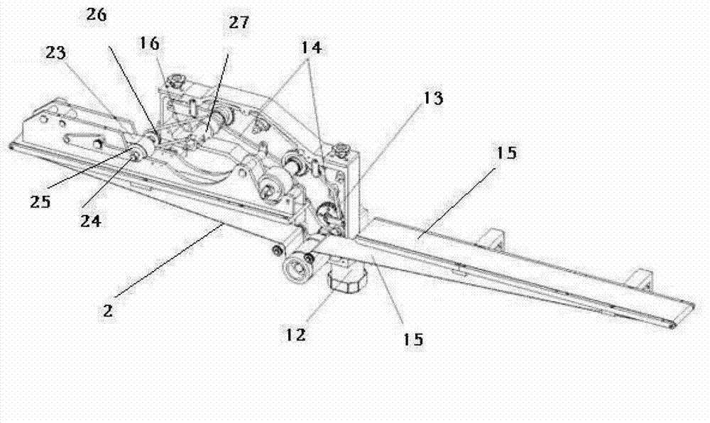 Multi-station crisp layer flattening and coiling forming machine