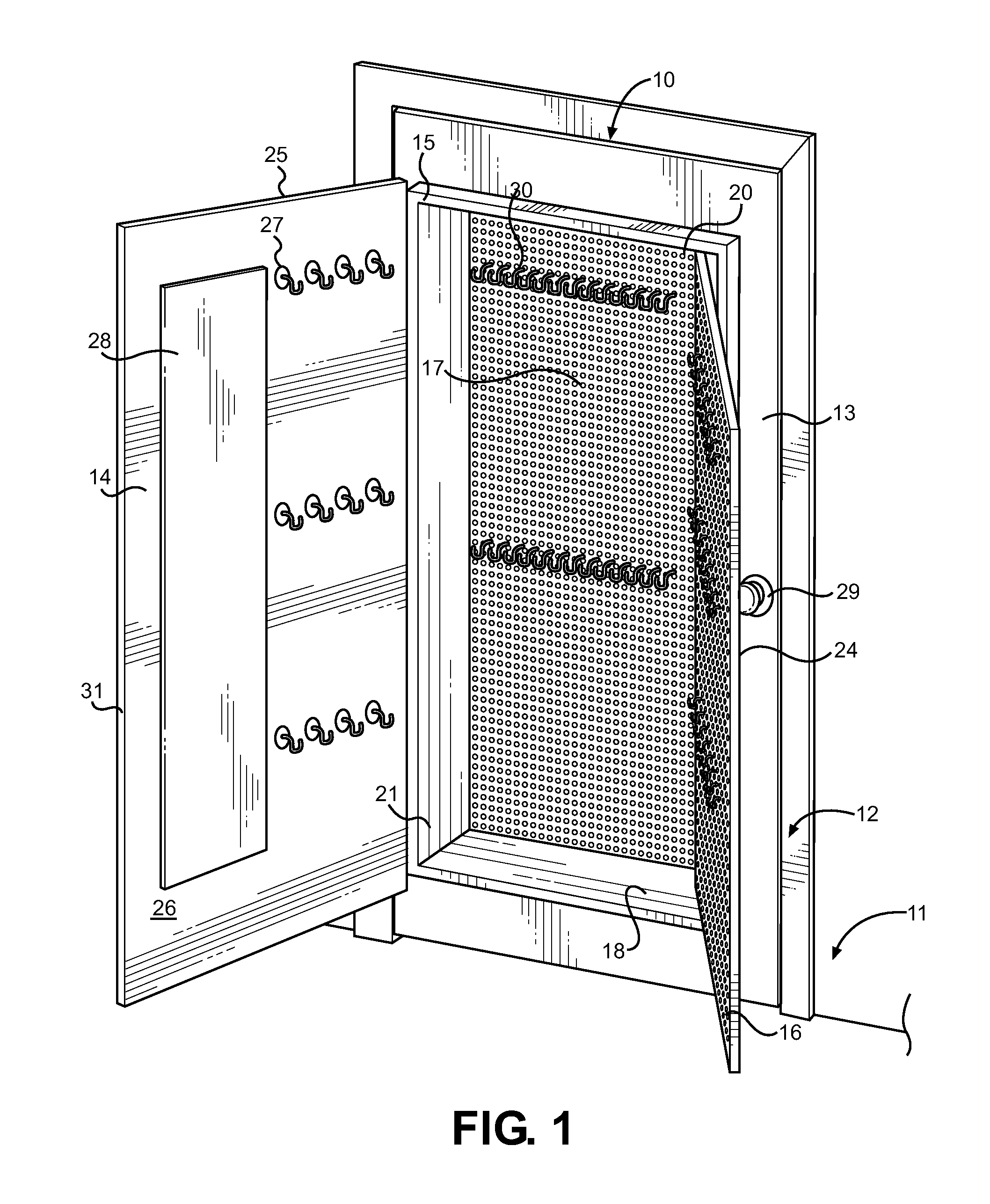 Fashion Accessory Internal Door Storage Cavity