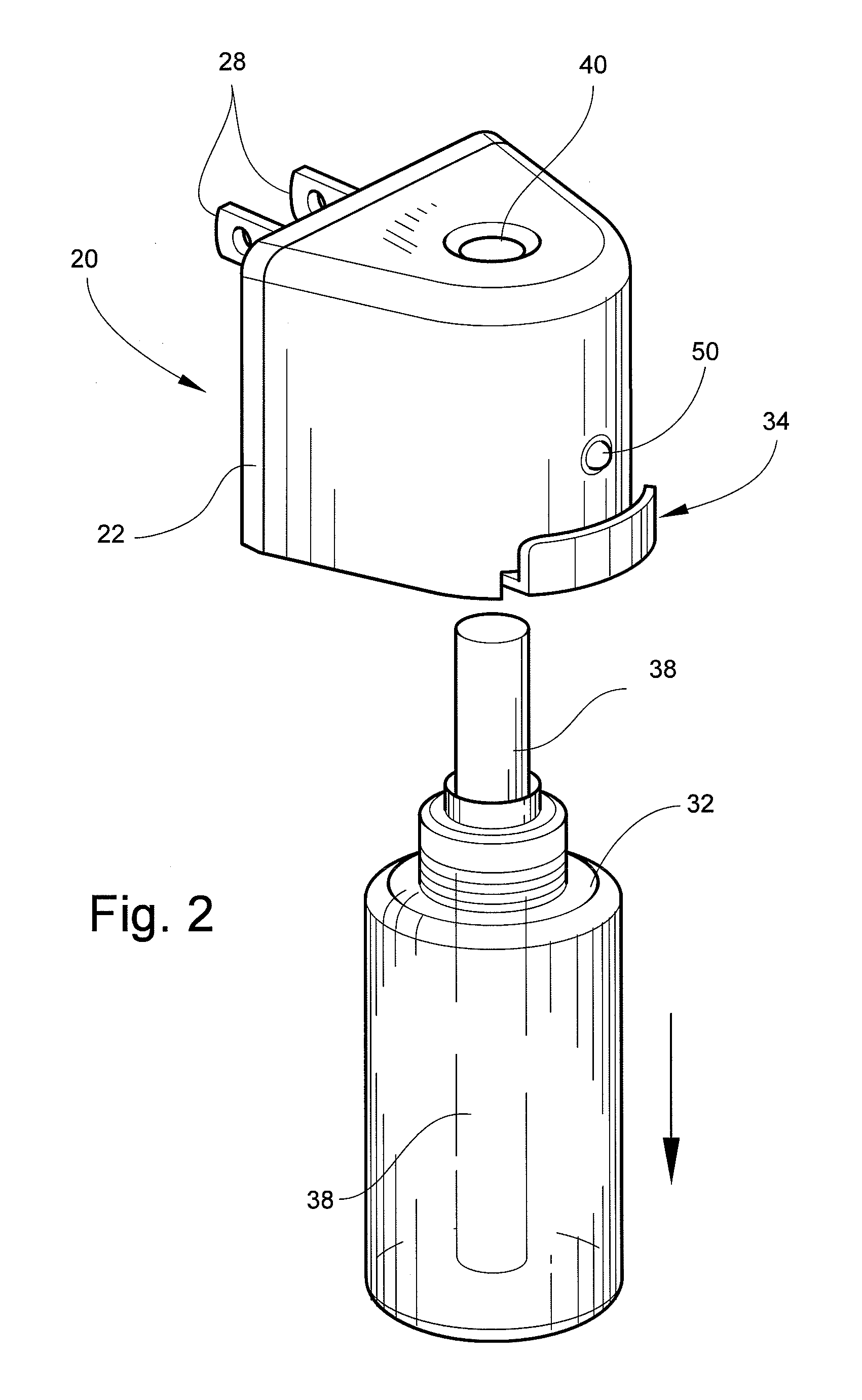 Vapor dispenser with indicator