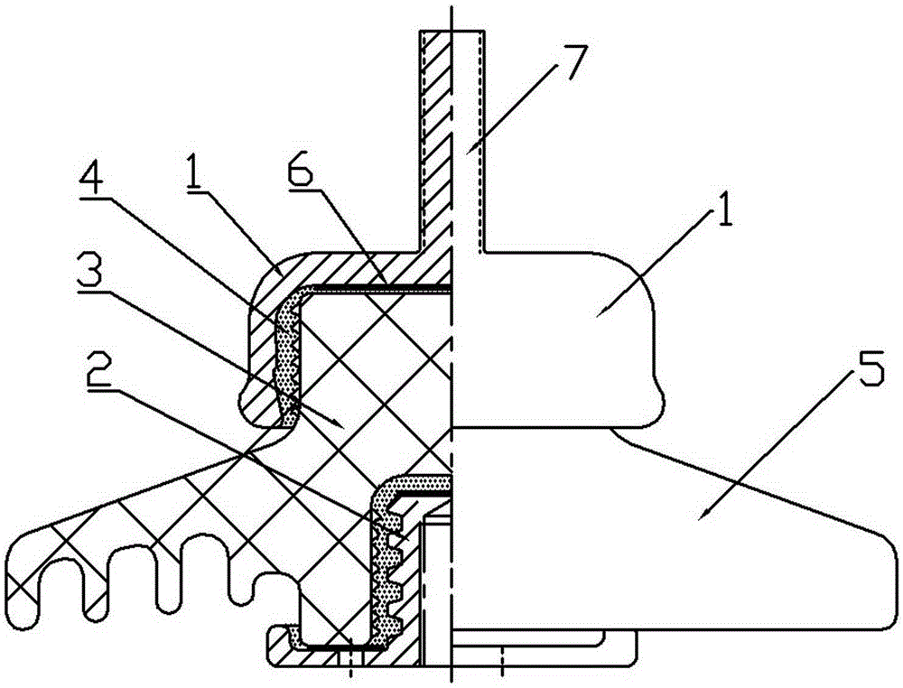 Pollution-resistant and explosion-proof rigid suspension insulators for urban rail transit subway catenary