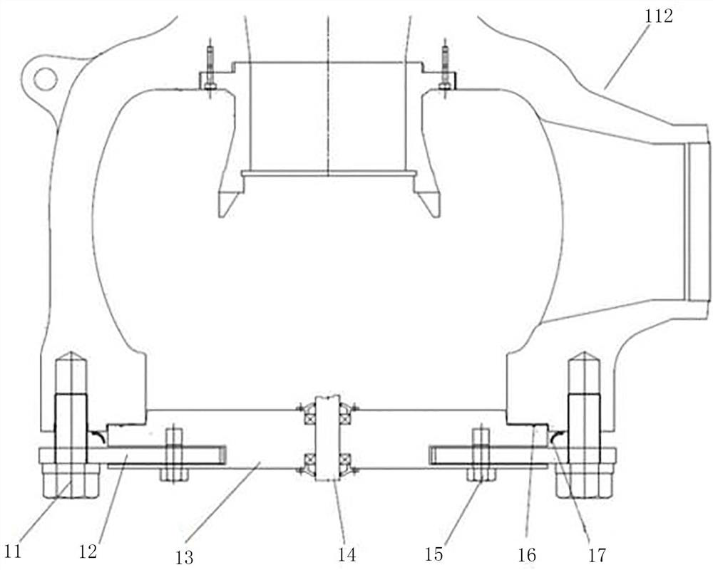 An overall reassembly device and reassembly process of a large shielded main pump in a radioactive environment