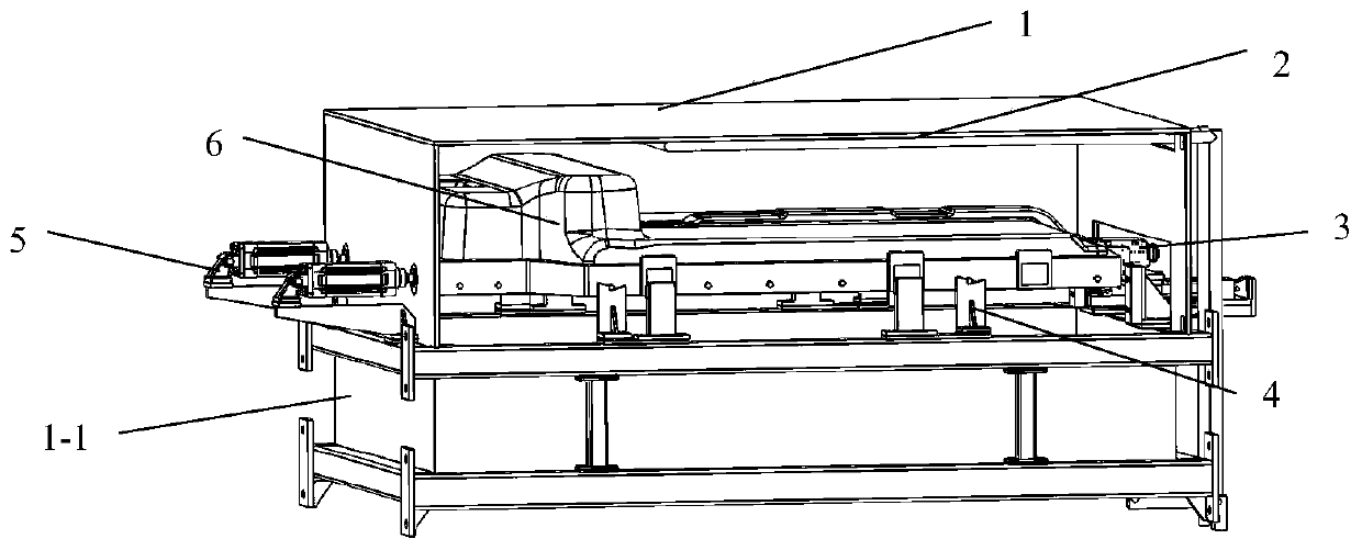 Charging bin with falling-type fire-fighting function