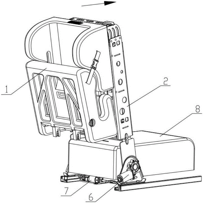 Bilateral rotation integrated child safety seat