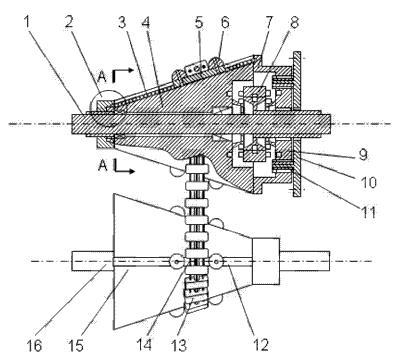 Stepless speed-changing device