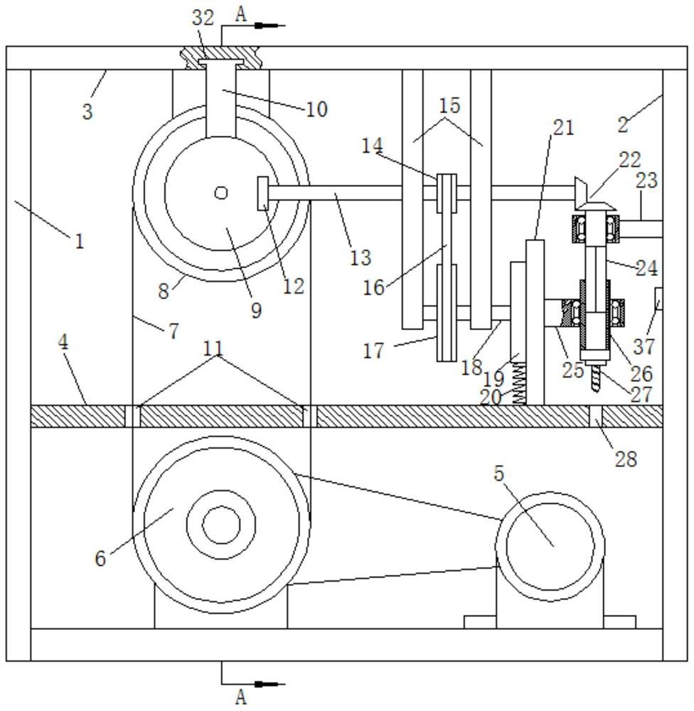 Cutting and punching equipment for beehive processing and using method thereof