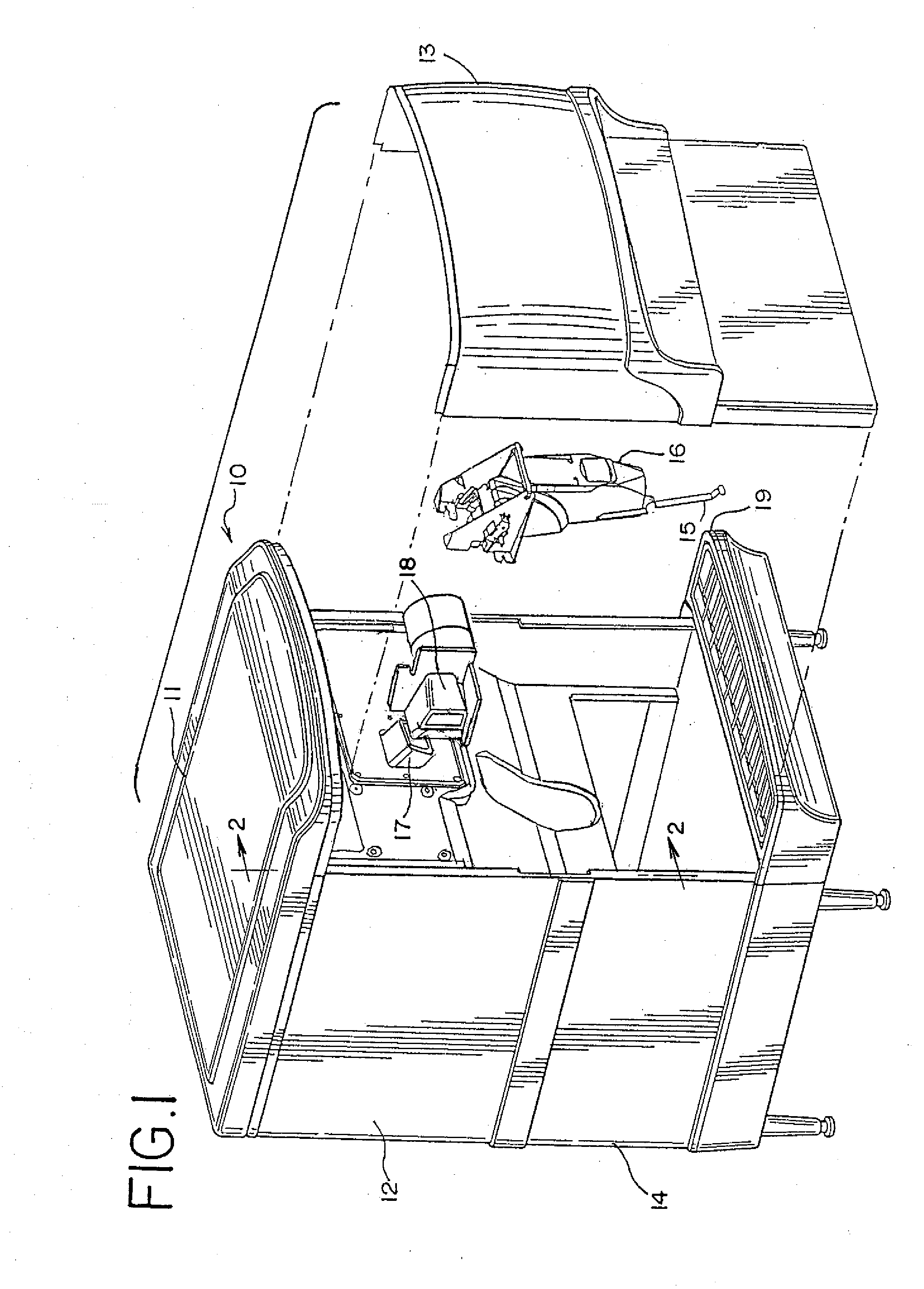 Ice/beverage dispenser with in-line ice crusher