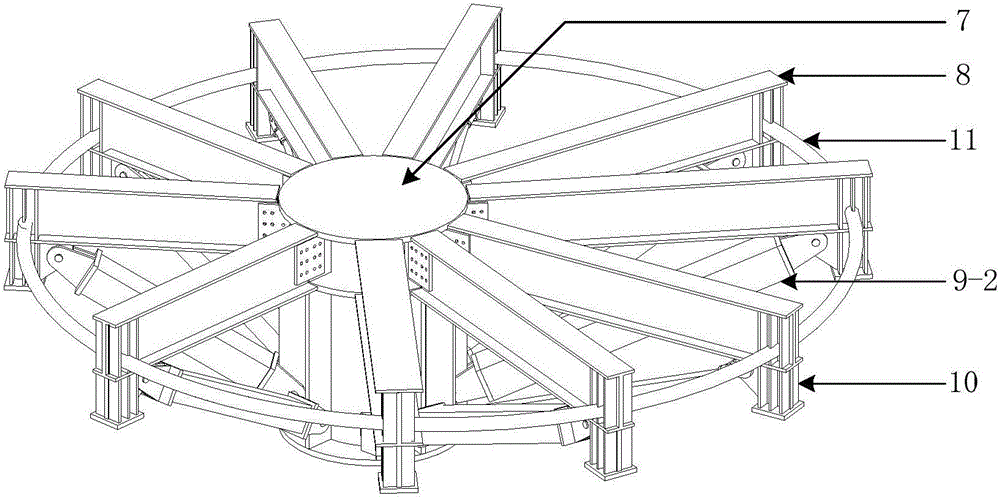 Experiment loading device for realizing large-size model multipoint load distribution