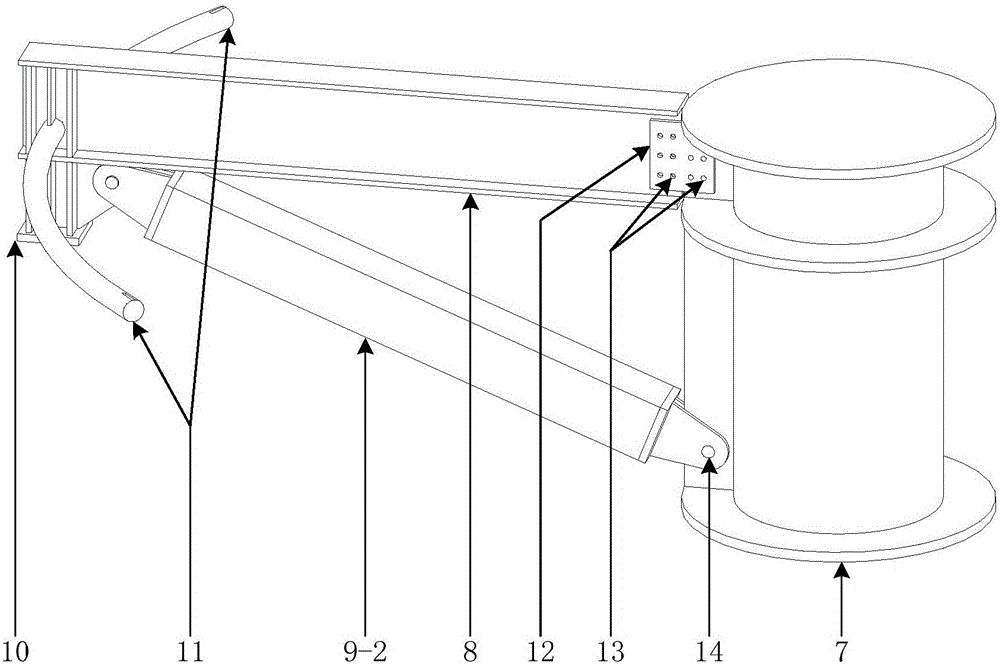 Experiment loading device for realizing large-size model multipoint load distribution