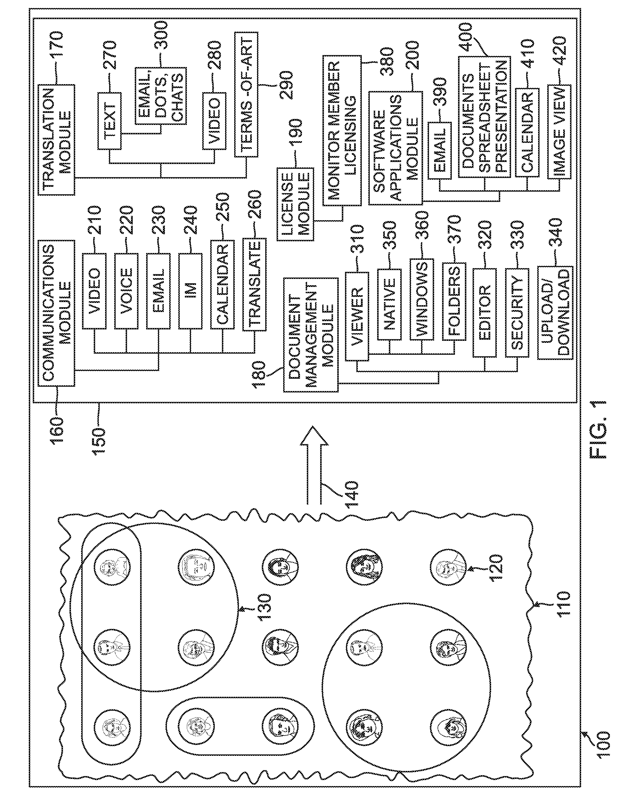 Method for automatically associating contacts in an online social network