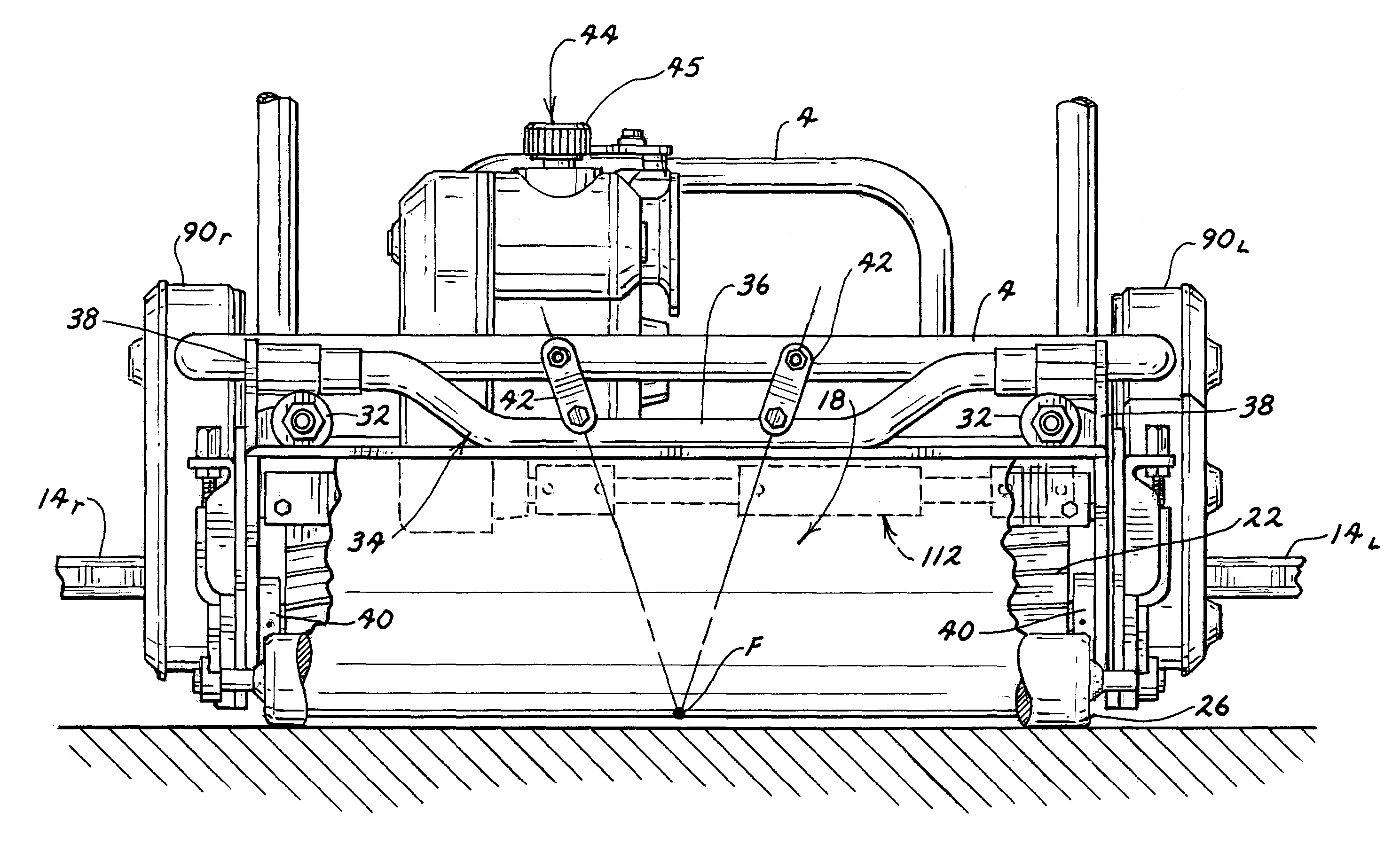 Walk reel mower