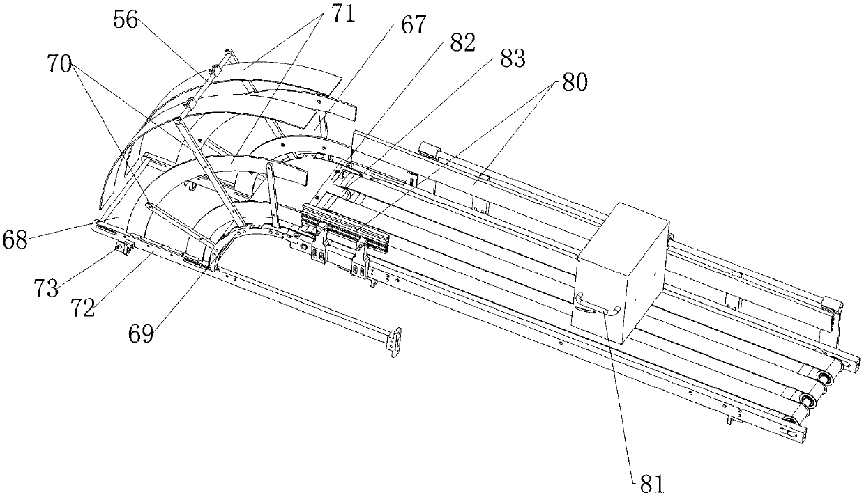 Conveying line for molding and shaping hard outer packages