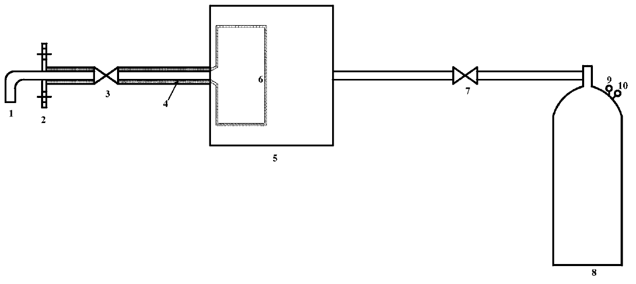 Device and method for measuring concentration of graphite dust in primary loop pipeline of high temperature gas cooled reactor