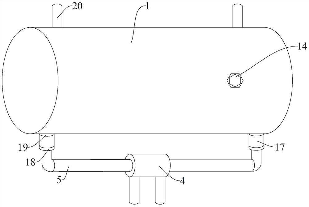 Heat exchanger with internal circulating rotational flow mechanism