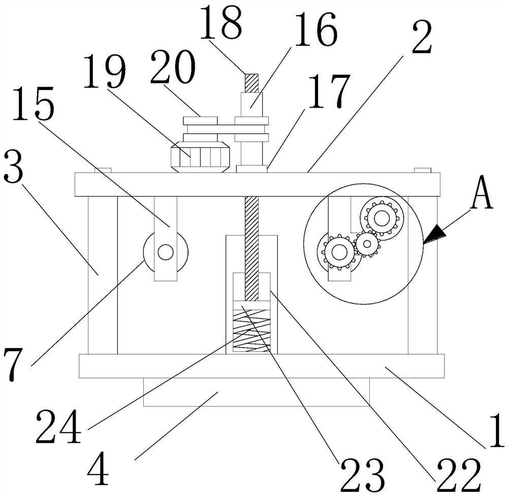 A walking and pressing device for a deicing robot