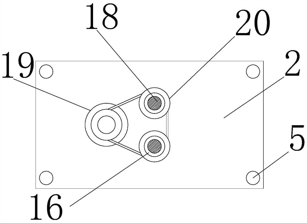 A walking and pressing device for a deicing robot