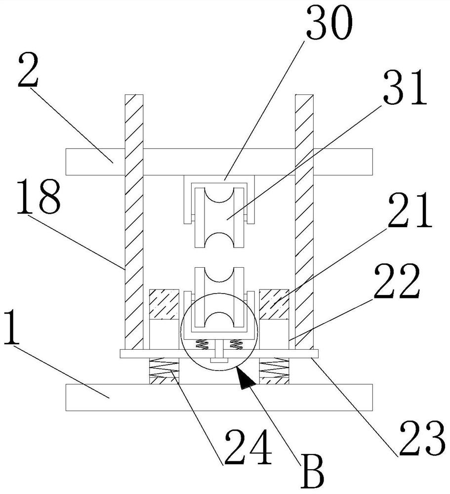 A walking and pressing device for a deicing robot