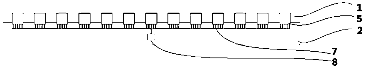 Sleep state monitoring ribbon structure for smart mattress