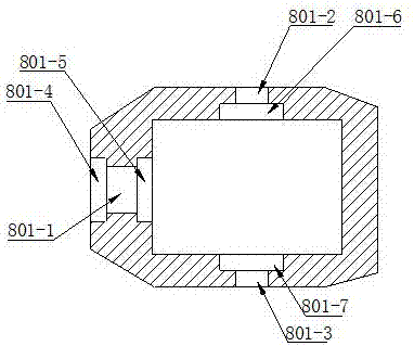 Processing device for drilling and milling internal cavity by refitting ordinary horizontal lathe