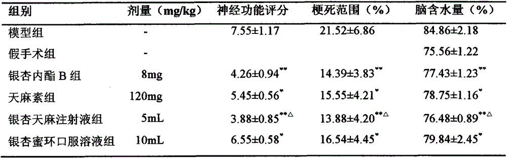 Pharmaceutical composition and preparation thereof for treating stroke and sequelae thereof