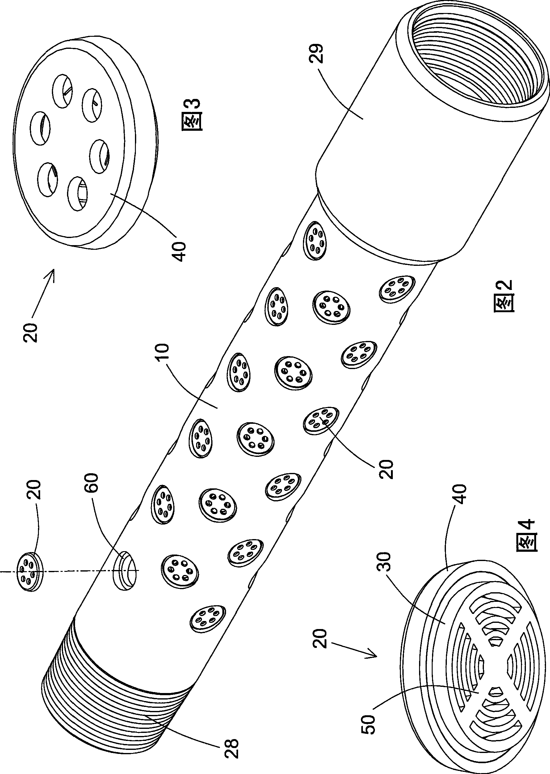 Integral self-cleaning sieve tube of V-shaped joint filter