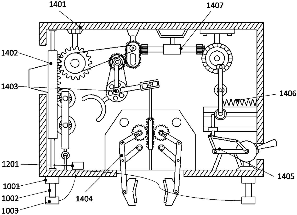 Watch step-counting accuracy detection device capable of automatically leveling