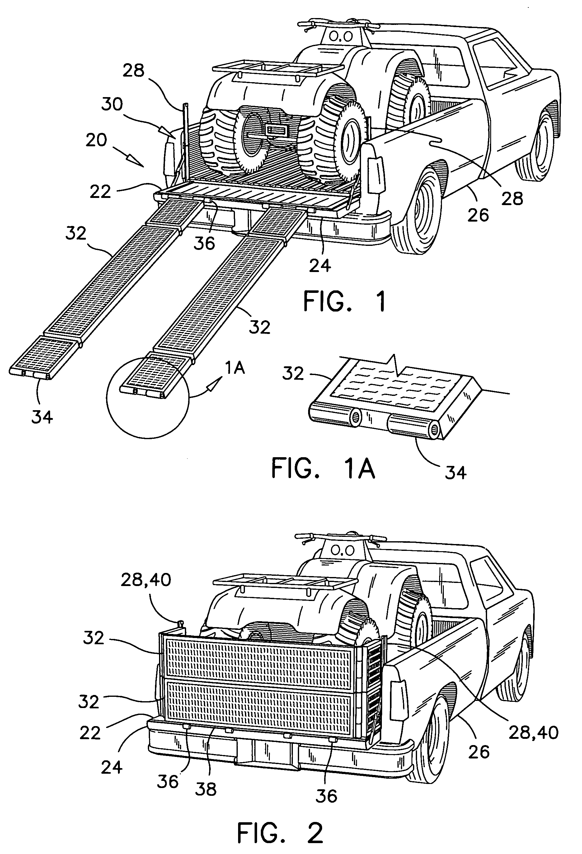 Base structure for a truck bed extension and ramp system