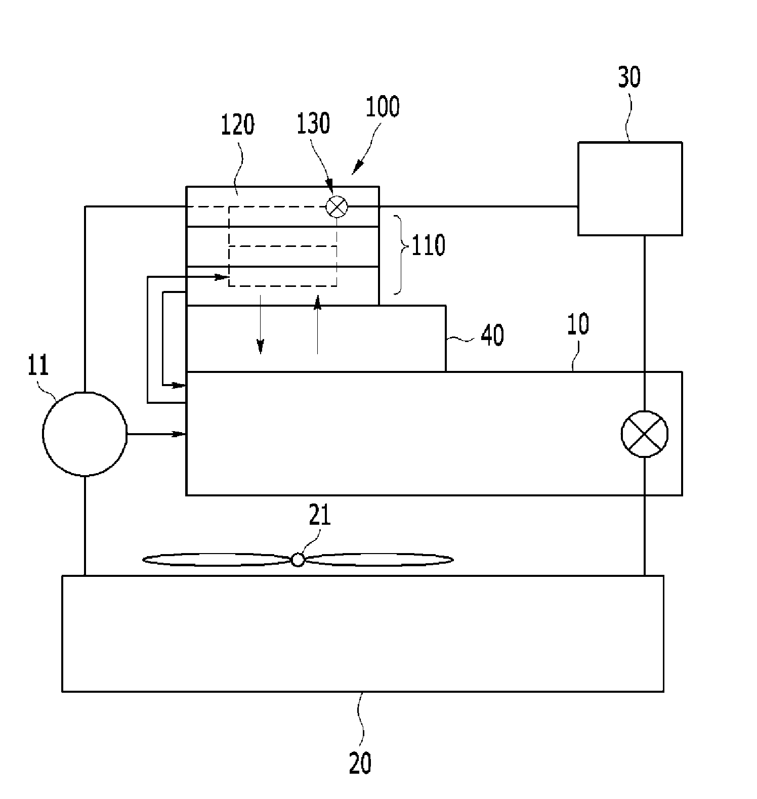 Heat exchanger for vehicle