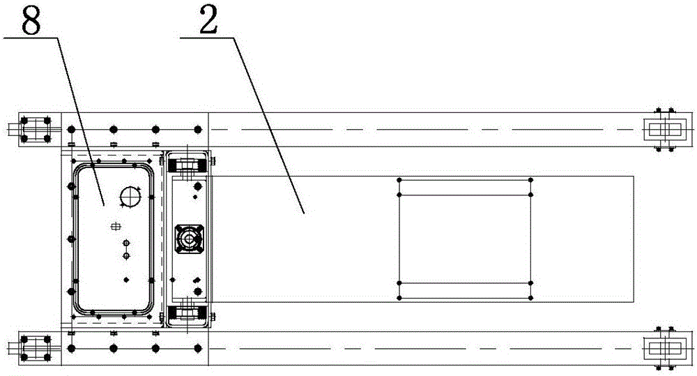 A mold replacing vehicle used for plastic ampoule blowing-filling-sealing three-in-one equipment