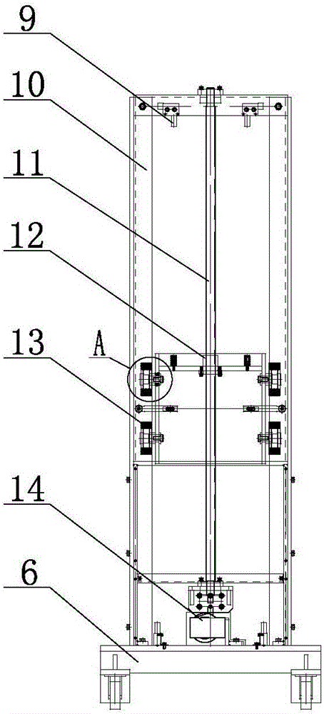 A mold replacing vehicle used for plastic ampoule blowing-filling-sealing three-in-one equipment