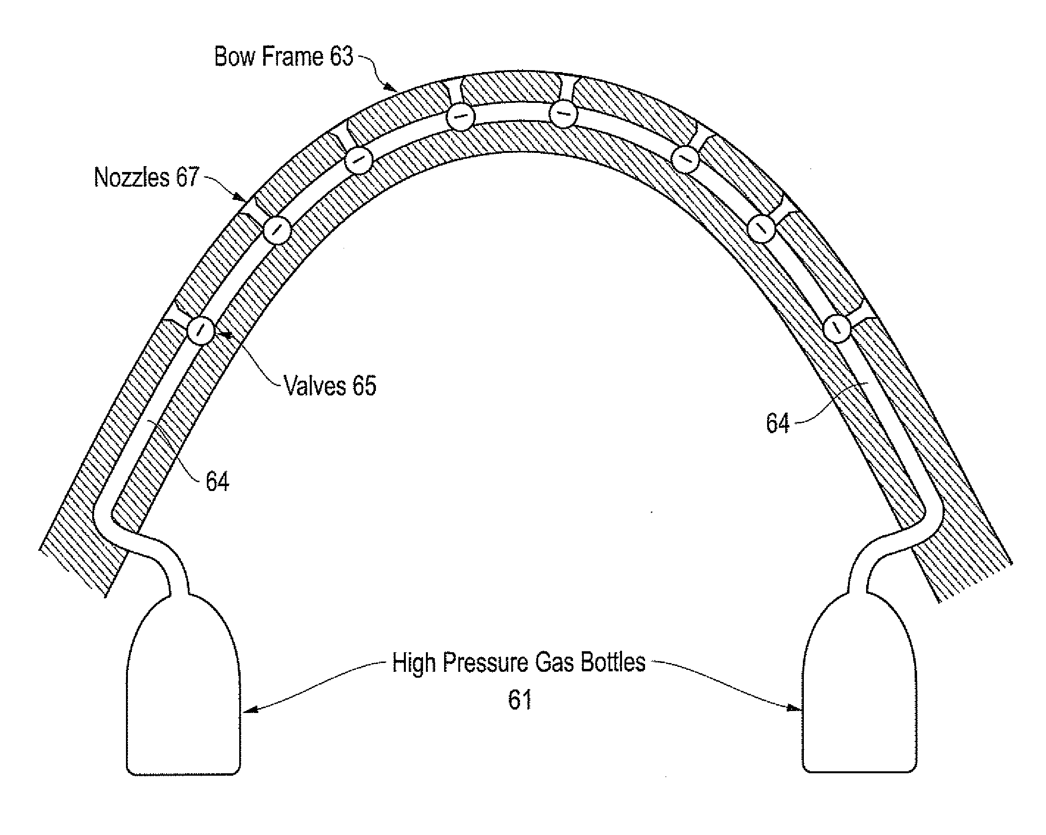 System, method and apparatus for windblast reduction during release or ejection from aircraft