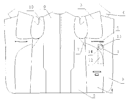 Window type pen pocket for western-style clothes and production method thereof