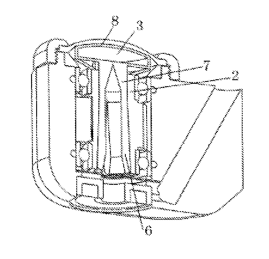 Turbine dental drill mechanism and turbine head with same mounted therein