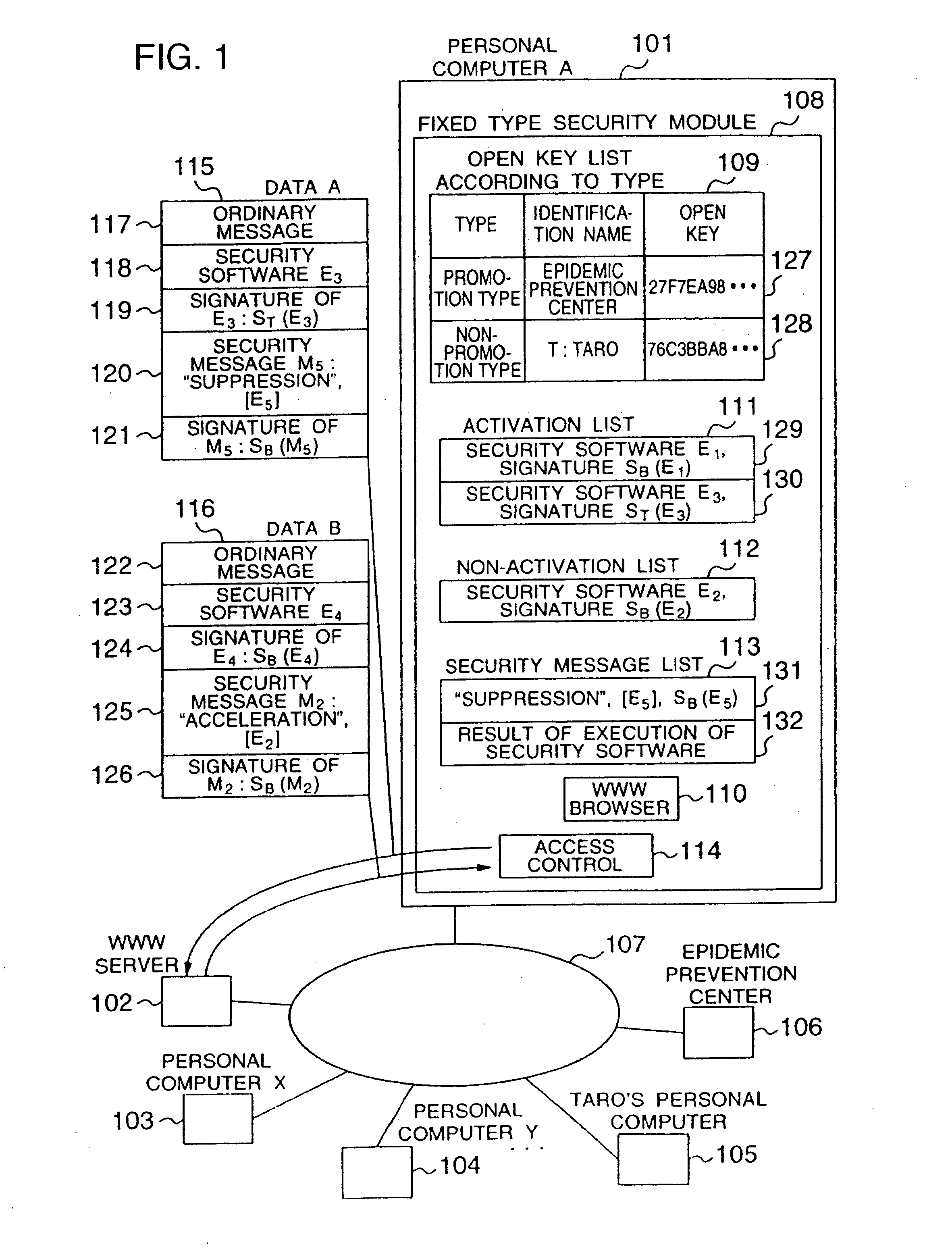 Method and a device for managing a computer network