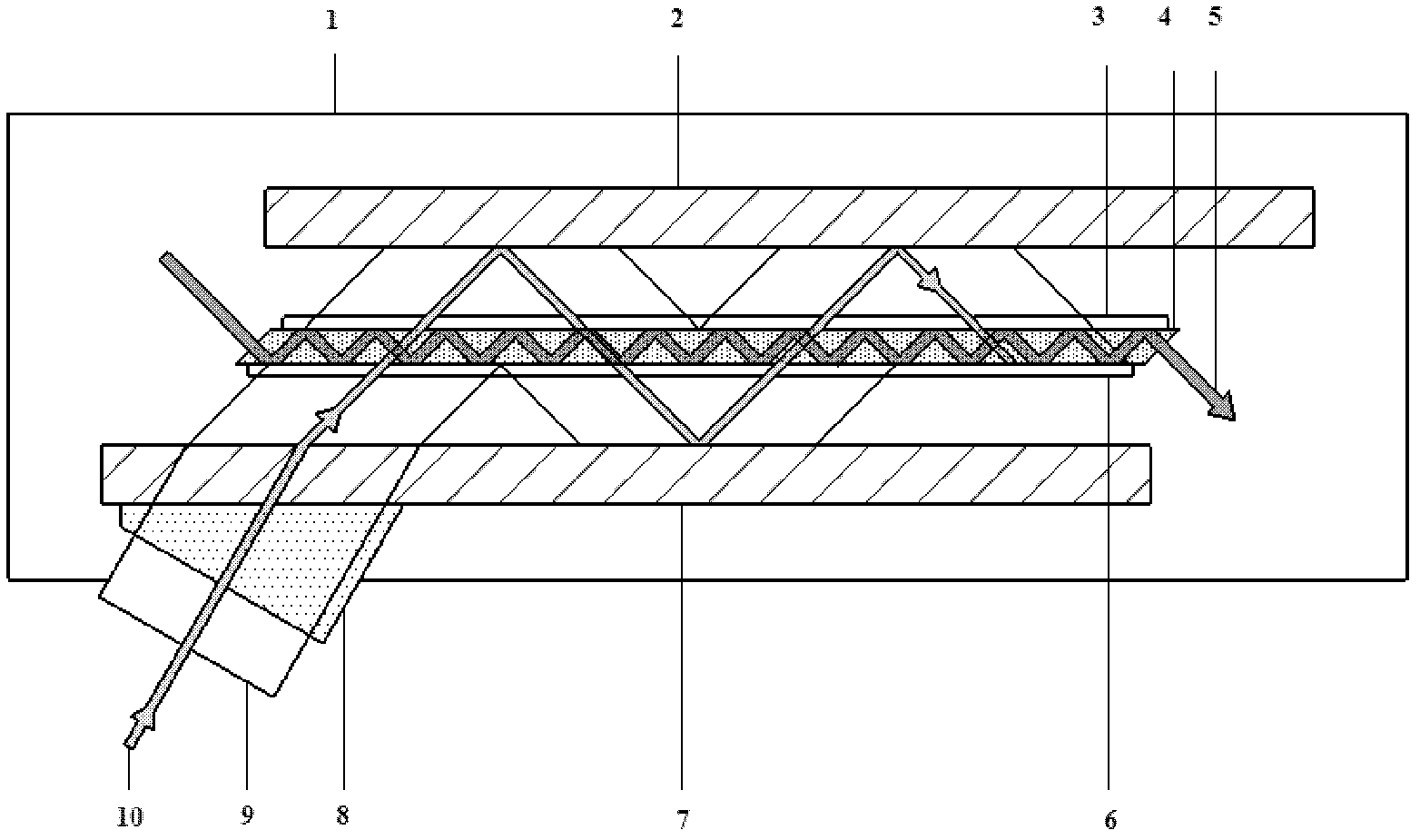 Laser head device for solid laser