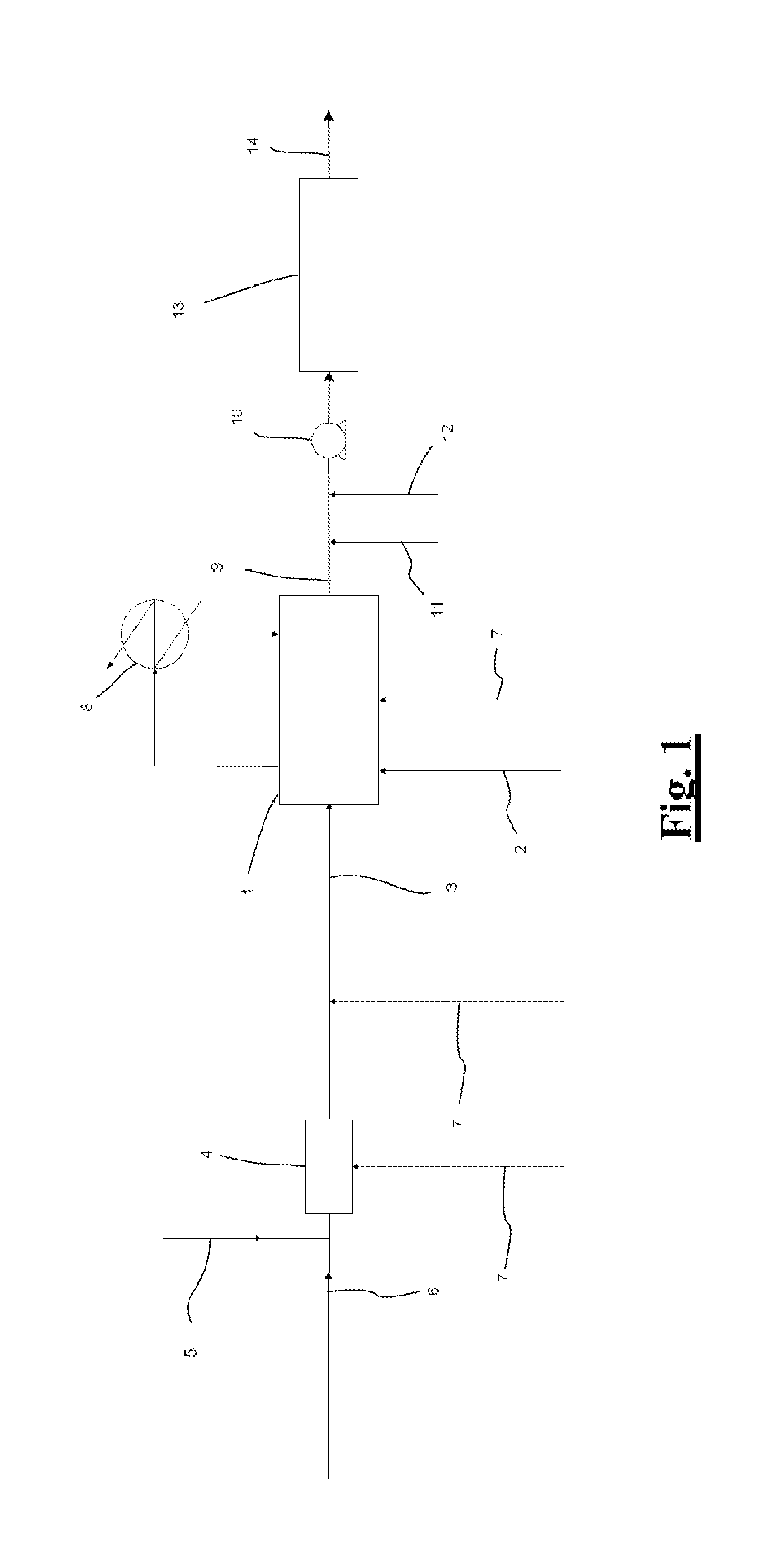 Process for continuous sytnthesis of a diene elastomer