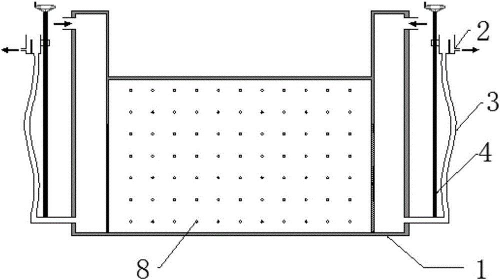 Transparent soil test device used for simulating seepage of foundation pit dewatering confined aquifer underground water