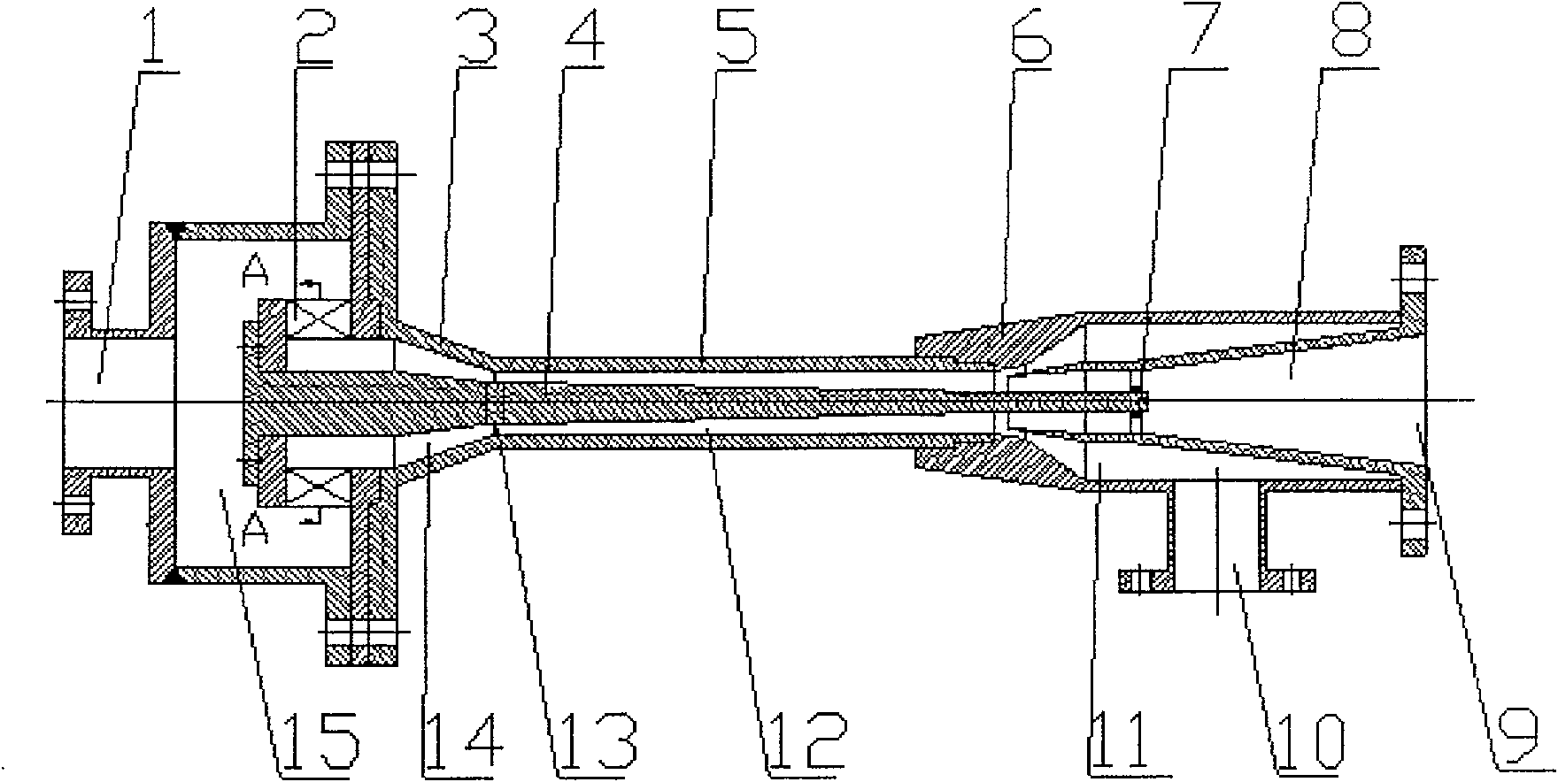 Conical core type supersonic condensing cyclone separator